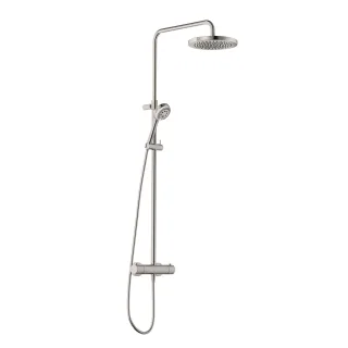 KLUDI LOGO Thermostat Dual Shower System, Kopfbrause 250 mm chrom 6808205-00