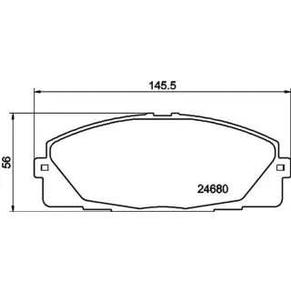 Hella Bremsbel?ge hinten Toyota Hiace