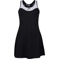 Head Tenniskleid Diana mit integriertem BH und separater Innenhose schwarz Damen