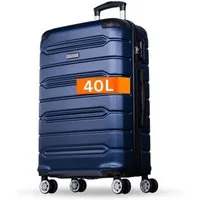 NOWI Hartschalen-Trolley Koffer Hartschalenkoffer mit Zahlenschloss & 8 Rollen Trolley, Zahlenschloss