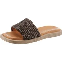 Marc O'Polo Agda Pantolette Sommerschuh, Strandschuh, Urlaubsschuh, in Karreeform