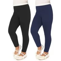 Merry Style Leggings Mädchen Lange Hose Freizeithose mit weitem Bein MS10-130 (2-tlg) aus Viskose, elastischer Bund