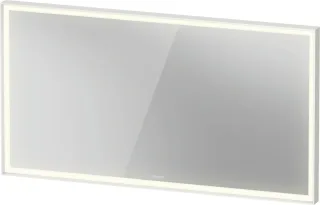 Duravit L-Cube Spiegel Weiß Aluminium Matt 1300x67x700 mm - LC7388018180100 LC7388018180100