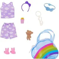 Barbie Puppenkleidung Pyjama Party Barbie HRH48 Mattel Premium Mode Puppen-Kleidung