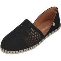 VERBENAS CARMEN CROCHET LINO Espadrille serraje negro