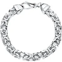 JEWLIX Königsarmband Silberarmband für Herrren rhodiniert 7mm KA0070-RH