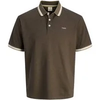 Jack & Jones Poloshirt JPRBLUALVES SS POLO SN mit Logo Stickerei