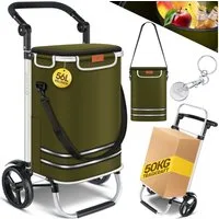 KESSER Einkaufstrolley, klappbar mit 56L Kapazität und belastbar bis 50 kg