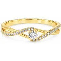 Adam & Eve Verlobungsring Diamantring 585/- Gold, oder Weißgold - inklusive Echtheitszertifikat (mit 29 Brillanten), AE35 mit 0,20 ct. Diamanten