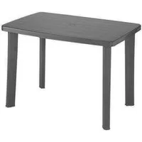 Mojawo Küchentisch Gartentisch Outdoortisch Terrassentisch Outdoor Anthrazit 100x70x72cm