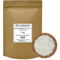DistrEbution Bienenwachstücher Bienenwachs Weiße Pastillen 100g-5kg, Salben und Cremes herstellen, Ph. Eur. Cera alba