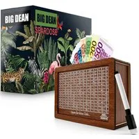BigDean Spardose Spardose mit Ziel 3000€ aus Holz – Sparbox in Geschenkverpackung, (Packung, 1-tlg., Spardose), Sparen leicht gemacht, Klares Ziel