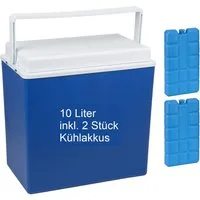 steinwohn Kühlbox 24 Liter oder 10 Liter inkl. Kühlakkus, Outdoor Isolierbox fürs Auto, Camping, Grillen, Strand und Garten