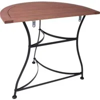 Garden Pleasure Gartentisch Balkonhalbtisc »WIEN«, BxTxH: 85x54x74 cm, halbrund