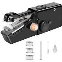 TUWENA Nähmaschine Handnähmaschine, Tragbare Mini-Nähmaschine,Elektrische Handnähmaschine, Mit Nähzubehör für Anfänger, für Kleidung,Stoffe, Cutains, Home Travel