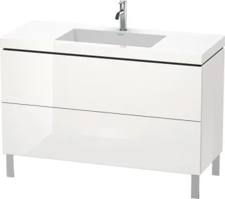 Duravit L-Cube c-bonded Set bodenstehend Weiß Hochglanz 1200x480x698 mm - LC6939O8585 LC6939O8585