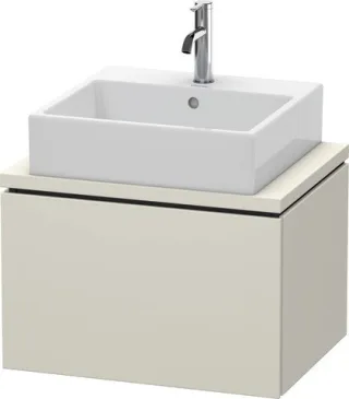 Duravit L-Cube Konsolenwaschtischunterbau wandhängend Taupe Matt 620x477x400 mm - LC580009191 LC580009191