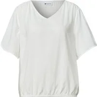 STREET ONE Kurzarmbluse LTD QR V-neck Blouse w overlap