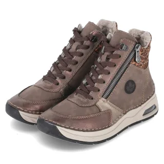 Rieker Stiefeletten  Braun - Gr. 37 -  Textil