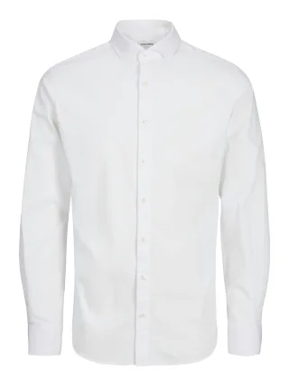 JACK&JONES - JJEAXEL STRETCH SHIRT LS NOOS JNR White - Gr. - 176