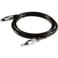 Poppstar Optisches-Kabel, (500 cm), Optisches Kabel (Toslink auf Toslink Mini 3,5mm), 5m, schwarz