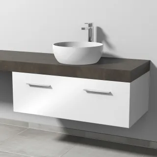 Sanipa Waschtischunterbau mit Auszug 2morrow (G2325) 340x1000x520 Weiß-Glanz, G232578 G232578