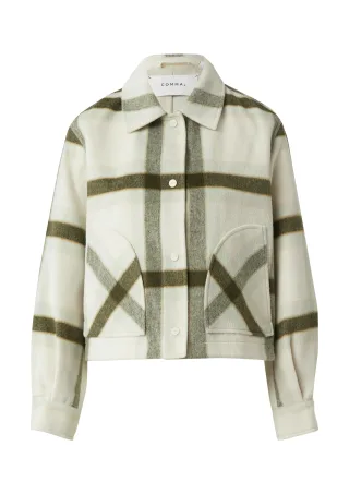 comma - Outdoor-Jacke creme|grün|mehrfarbig - Gr. - 34