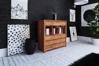 Anrichte Kommode MAISON Buche massiv 115x112x45 cm