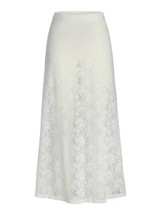 JJXX - JXSTINE LACE LONG SKIRT JRS CPHFW blanc de blanc - Gr. - L