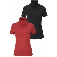 Flashlights Rollkragenshirt (Packung, 2er-Pack) eng geschnitten, aus Baumwolle, Kurzarm, ohne Kapuze