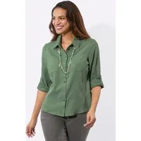 Witt Klassische Bluse Flanell-Bluse Langarm