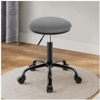 EUGAD Barhocker, Schminkstuhl höhenverstellbar drehbar, runder Hocker 360° drehbar