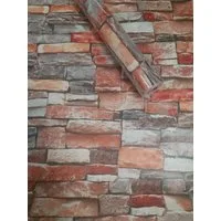 Visario 3D-Tapete 10m x 45 selbstklebend Tapete Folien Dekoration, bedruckt