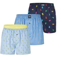 HAPPY SHORTS Boxer Motiv Mix (3-St) Boxershorts, Unterhose, Boxerbriefs