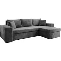 Luxusbetten24 Schlafsofa Designer Sofa Denver, mit Stauraum und Schlaffunktion