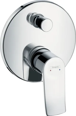 Hansgrohe Wannenmischer Unterputz Metris F-Set chrom mit Sicherungskombination, 31487000 31487000