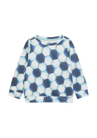 s.Oliver - Sweatshirt weiß/mehrfarbig - Gr. - 122