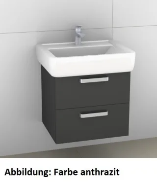 Artiqua 413 Waschtischunterschrank für Renova Plan 222261, 222262 Weiß Matt Select, 413-WU2L-K57-716 413-WU2L-K57-7161-171
