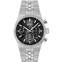 BOSS Chronograph CANDOR PRIME 1514307, Quarzuhr, Armbanduhr, Herrenuhr, Edelstahlarmband, analog, Tag