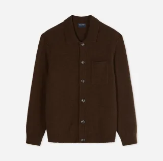 OLYMP - Overshirt Strick braun