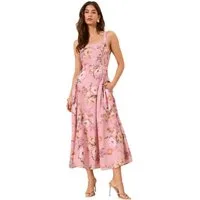 LIPSY Midikleid Midi-Trägerkleid mit Historic-Taille, Blumenmuster (1-tlg)