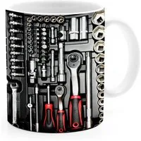 MoonWorks Tasse Kaffee-Tasse Bedruckt Werrkzeug Fotoprint Toolbox Geschenk für Männer, Keramik