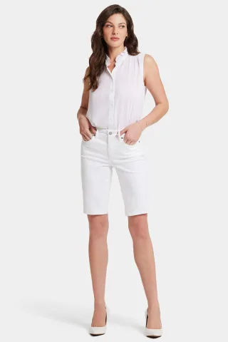 Briella Kurze weiße Jeans in optic white
