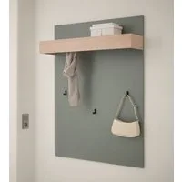 Home affaire Garderobenpaneel GiRON/CiTY, Wandregal in vier Farben, Flurgarderobe mit Hutablage, mit Kleiderstange und Haken, 100 cm breit