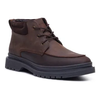Hush Puppies Jerome Chukka Leder Herren BROWN Stiefeletten