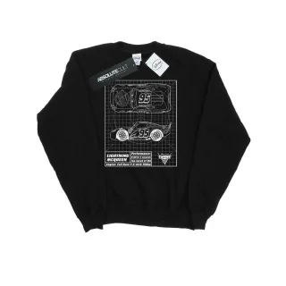 Disney - "Cars Lightning McQueen Blueprint" Sweatshirt für Herren (Schwarz)