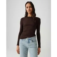 OPUS Longsleeve SEFEMINA Slim im Tencel Wollmix schmale Passform, glatter Griff, wärmend
