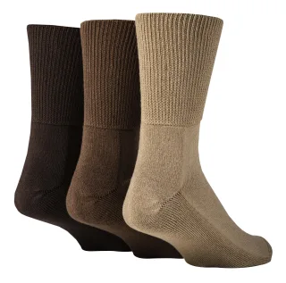 Extra breite Bambus-Socken für Diabetiker von IOMI | 3er-Pack | 4 Farben