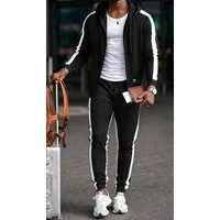 RMK Jogginganzug Herren Trainingsanzug Sportanzug Business Fitness Classic, Jacke mit Kapuze