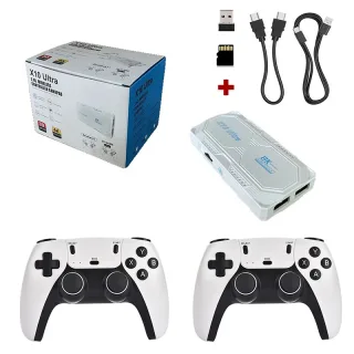 X10 Ultra 128G 3D 4K Retro TV Game Stick with Dual Controller 905X3 50000+ Games Plug and Play Portable Classic Video Ga